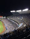 Kauffman Stadium during a night game Royalty Free Stock Photo