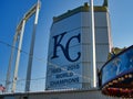 Kauffman Stadium sports complex in Kansas City, Missouri, USA Royalty Free Stock Photo