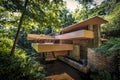 Kaufmann Residence aka falling water house Royalty Free Stock Photo