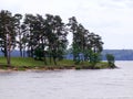 Kaunas artificial sea - Nemunas river weir Royalty Free Stock Photo