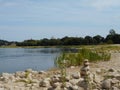 Kaunas castle view from Confluence of Neman and Neris Kauno pilis Royalty Free Stock Photo