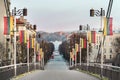 Kaunas interwar architecture. Kaunas Capital of Culture 2022. Lithuania Independence Day. February 16, March 11 Lithuanian flag. T