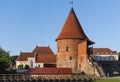 KAUNAS, LITHUANIA, APRIL 2022: The medieval castle in Kaunas on bright sunny spring day Royalty Free Stock Photo