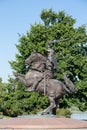 Kaunas, Lithuania AUGUST 16, 2023. The Statue Warrior of Freedom