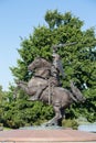 Kaunas, Lithuania AUGUST 16, 2023. The Statue Warrior of Freedom Royalty Free Stock Photo