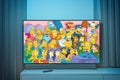Kaunas, Lithuania - 6 October 2022: Popular TV comedy animation Simpsons