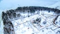 Kaunas, Lithuania: Pazaislis Monastery and Church in winter Royalty Free Stock Photo