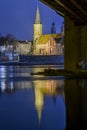 Kaunas Vytautas Church at night