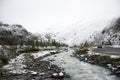 Kaunertal glacier at Ferner Garten in Kaunergrat nature park Royalty Free Stock Photo