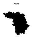 Kauno outline map Royalty Free Stock Photo