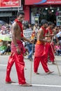 Kavadi Dancers perform at Kandy in Sri Lanka.