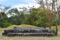 Kavishaila is a rock monument made of megalithic rocks and  Kuvempu`s resting memorial. Kuppalli, Karnataka Royalty Free Stock Photo