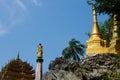Golden stupas Kaw Ka Thaung Cave, Hpa An, Myanmar