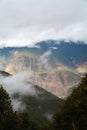 Kawa karpo snow mountains covered by cloud Royalty Free Stock Photo