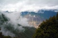 Kawa karpo snow mountains covered by cloud Royalty Free Stock Photo