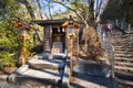 KAWAGUCHIKO, JAPAN - FEBRUARY 19, 2016 : A small shrine within A