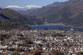 Kawaguchiko lake and Fujikawaguchiko town