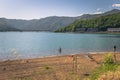 Kawaguchiko - May 24, 2019: Landscape of lake Kawaguchi, Japan