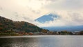 Kawahuchiko town and Mt.Fuji san Royalty Free Stock Photo