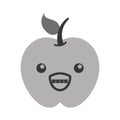 Kawaii apple cartoon