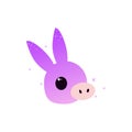 Kawaii avatar sweet donkey icon. Element of kawaii style illustration icon