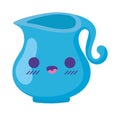 kawaii blue jar