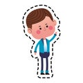 Kawaii boy icon Royalty Free Stock Photo