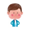 Kawaii boy icon Royalty Free Stock Photo
