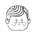 Kawaii boy icon Royalty Free Stock Photo