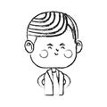 Kawaii boy icon Royalty Free Stock Photo