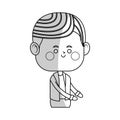 Kawaii boy icon Royalty Free Stock Photo