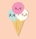 Kawaii Colorful Candy Ice Cream