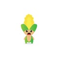 kawaii corn maskot vektor design Royalty Free Stock Photo