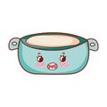 Kawaii cream bowl food cartoon isolated icon