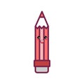 Kawaii cute happy pencil tool