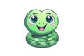 kawaii cute snakes sticker image, in the style of kawaii art