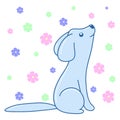 Kawaii dog image design, vector illustration