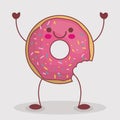 Kawaii donut icon