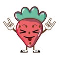 Kawaii funny delicious strawberry fruit