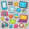 Kawaii gadgets social network items.