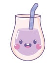 kawaii glass of juice