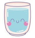 kawaii glass of water