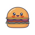 kawaii hamburger icon