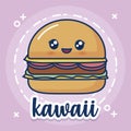 Kawaii hamburger icon