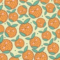 kawaii orange pattern