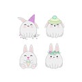 Kawaii rabbits set