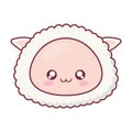 Kawaii sheep animal cartoon vector design