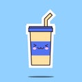 Kawaii soda cup icon image