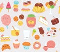 Kawaii sweet food pattern