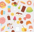 Kawaii sweet food pattern